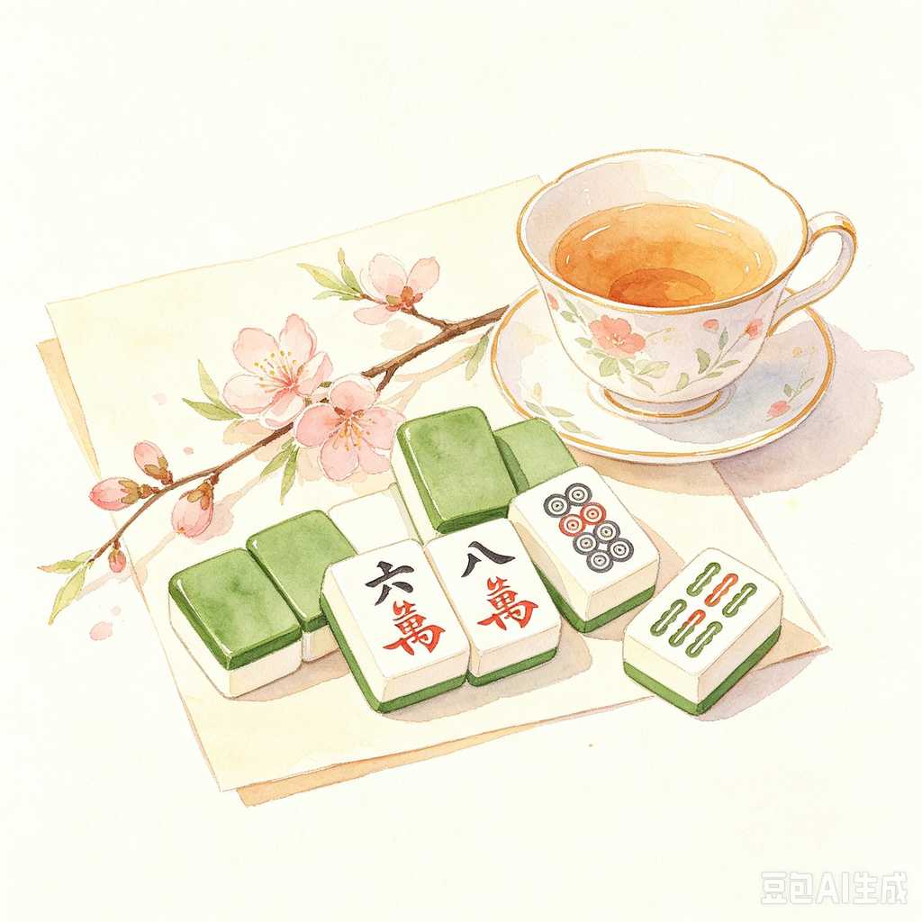 mahjong set for home entertainment